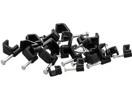 Blow Kabelio laikiklis 8/5 mm juodas plokščias