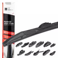 Valytuvo šluotelė „amio hybrid multiconnect“ 17 colių 425 mm 42,5 cm 11 adapterių amio-02204