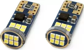 Amio LED lemputė w5w T10 CANBUS 18SMD Balta spalva