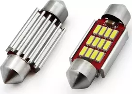 Amio LED lemputės Standard BA9s 3xSMD 7020 12V 2vnt.