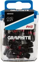 Smūginiai antgaliai GRAPHITE PH3 x 25 mm (20 vnt.)