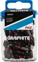 Smūginiai antgaliai GRAPHITE PH2 25 mm (20 vnt.)