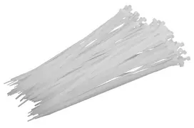 Opaski Nailoniniai kabelių raiščiai (balti), 4,8x200 mm, 100 vnt., proline