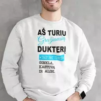 Džemperis "Aš turiu gražiausią dukterį" (be kapišono)