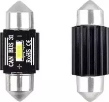 Amio Lemputė Led canbus 1 smd ultrabright 1860 festoon 31mm baltas 12v/24v