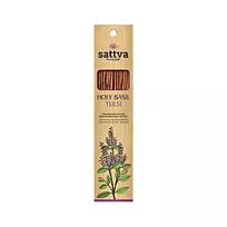 Šventojo baziliko kvapo smilkalų lazdelės Holy Basil Tulsi, Sattva Ayurveda, 15 vnt.
