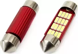 LED lemputės CANBUS 4014 16SMD festoon C5W C10W C3W 39mm baltos 12V 24V amio-01633