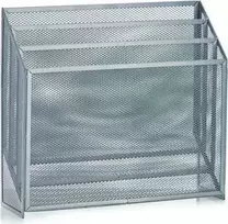 Zeller Steel Plieninis laikraščių, laikraščių ir žurnalų organizatorius, metalinis presavimo stendas.