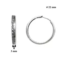 Sidabriniai auskarai rinkės - 2,11 - 22