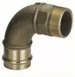 Viega 90 ° 15mm x 1 / 2 "bronza (112 950)