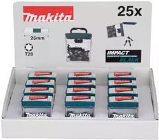 Makita Sukimo antgalis , T20X25mm, 25vnt. IMPACT Juodas E-12382
