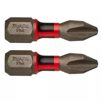 Makita Torsion sukimo antgalis (C-form), PH2-25mm, 2vnt. Impact Premier E-03137 PH2 • 25 mm • 1/4" • 2 Vnt.