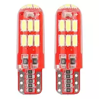 LED lemputės CANBUS 15SMD 4014 T10E W5W Silca baltos 12V amio-01443