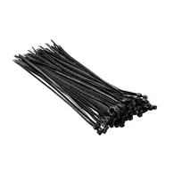 Top Tools Plastikiniai tvirtinimo dirželiai 2,5 x 200 mm, juodi, 100 vnt
