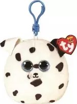 Raktų juosta TY Mascot klavišas TY Squish- A- Boos Fetch - Dalmatijos šuo 8,5cm 39567
