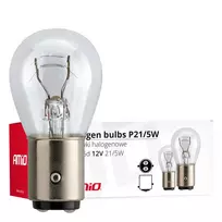 Halogeninės lemputės P21/5W Bay15D 12V 21W/5W 10 vnt. (E8) amio-01488