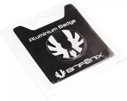 BitFenix aliuminio logotipas Prodigy (M) korpusui – sidabro spalvos