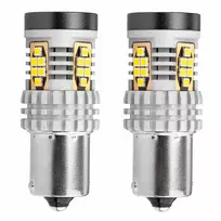 LED lemputės Canbus 3020 24SMD 1156 BA15S P21W R10W R5W baltos 12V 24V amio-02797