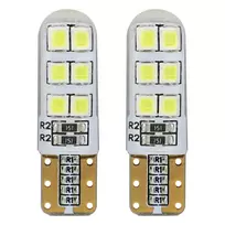 Standartinės LED lemputės T10 W5W 12xSMD 2835 12V silikoninės amio-01095