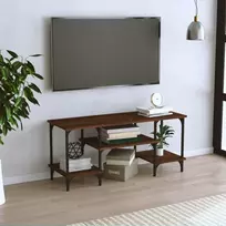 TV staliukas Televizoriaus spintelė, ruda ąžuolo, 102x35x45,5cm, mediena