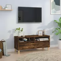 TV staliukas Televizoriaus spintelė, dūminė, 100x34,5x44,5cm, mediena