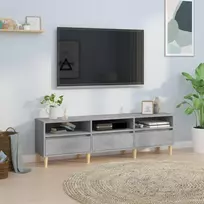 TV staliukas Televizoriaus spintelė, betono pilka, 150x30x44,5cm, mediena