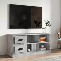 TV staliukas Televizoriaus spintelė, betono pilka, 102x35,5x47,5cm, mediena