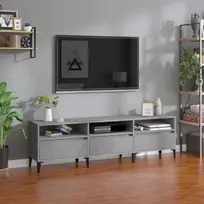 TV staliukas Televizoriaus spintelė, betono pilka, 150x30x44,5cm, mediena