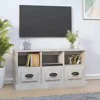 TV staliukas Televizoriaus spintelė, betono pilka, 100x35x50cm, mediena