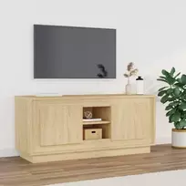 TV staliukas Televizoriaus spintelė, ąžuolo, 102x35x45cm, apdirbta mediena