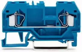 Wago 281-904 2 laidų šynų jungtis 4mm2 mėlyna 281-904