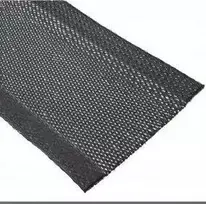 Organizacija InLine ® Kabelio apvyniojimas, audinio laikiklis su kabliu ir kilpa, 1m x 40mm skersmens, juoda