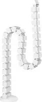 Organizacija InLine ® Kabelio ortakiai lankstūs, aukštos kokybės, 4 kompozicijos, 68x36mm maks. 1.28m, balta