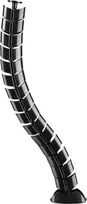 Organizacija InLine ® Kabelio kanalas lankstus, vertikalus stalams, 2 kameros, 0.80 m, juoda
