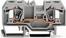Wago 284-901 2 laidų šynų jungtis 10 mm² pilka 284-901