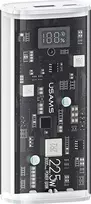 USAMS išorinė baterija 9000mAh PD 20W QC3.0+PD dviejų prievadų greito įkrovimo baltas 10KCD18902 (US-CD189)