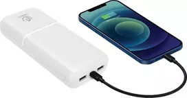 Rebeltec powerbank P20 10W 20000mAh baltos spalvos