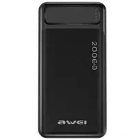 Išorinė baterija Power Bank Awei P6K 5V/2.1A 20000mAh juoda