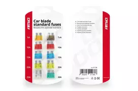 Automobilinių saugikliai komplektas 10vnt.
