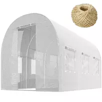 Šiltnamis 2x3m (6m2) baltas Plonos