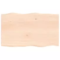 Stalviršis, 100x60x2cm, ąžuolo medienos masyvas, su gyvu kraštu