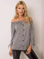 Sublevel Palaidinė-D52211W10987B-juoda ir balta