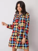 Italy Moda Suknelė-DHJ-SK-12808.64P-juoda-raudona