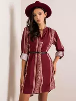 Italy Moda Suknelė-DHJ-SK-5766D.13-bordo