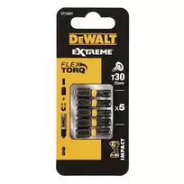 Sukimo antgaliukai FLEXTORQ T30 25 mm, DeWALT, 5 vnt.
