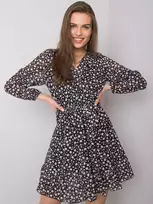 Och Bella Suknelė-TW-SK-BI-26329.20-juoda ir balta