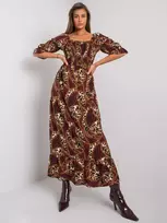 Italy Moda Suknelė-DHJ-SK-13965.71P-bordo