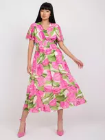 Italy Moda Suknelė-DHJ-SK-15967.54P-rožinė