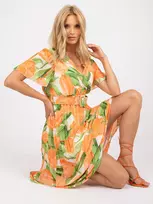 Italy Moda Suknelė-DHJ-SK-11331-2,32-oranžinė