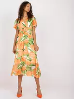 Italy Moda Suknelė-DHJ-SK-15967.54P-oranžinė